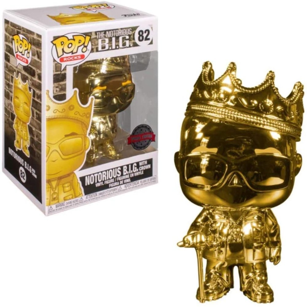 NOTORIOUS B.I.G. SMALLS GOLD CHROME FUNKO POP!